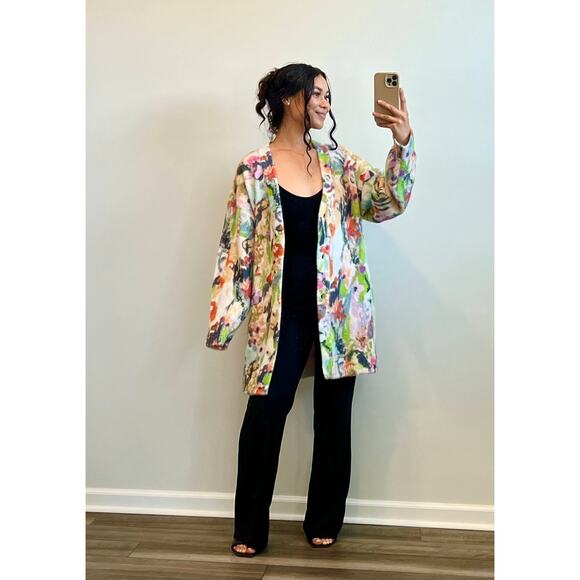 STINE GOYA Multicolor Abstract Cardigan - Picture 1 of 4